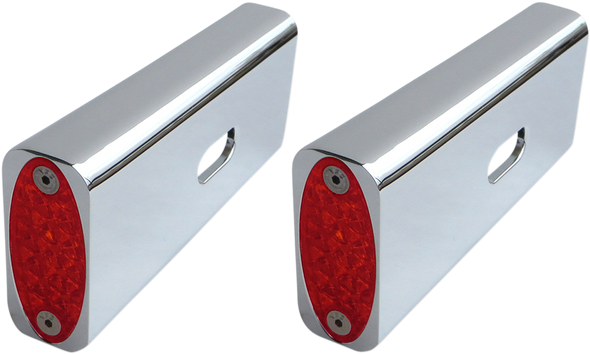 PRO-ONE PERF.MFG. Strut LED Marker Light - Chrome/Red 909108R