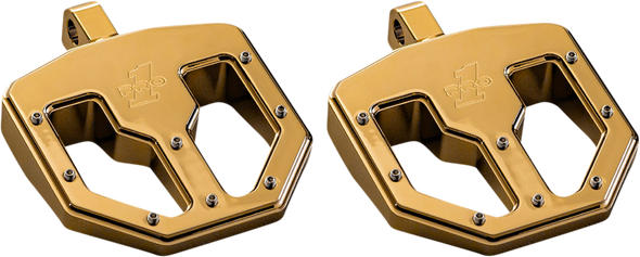 PRO-ONE PERF.MFG. BMX V1 Footpeg - Male - Gold 500761TIN