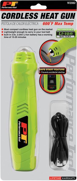 PERFORMANCE TOOL Cordless LI-Ion Heat Gun W2082