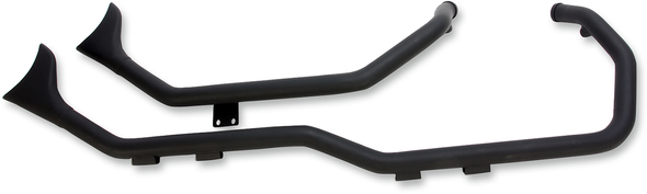 PAUGHCO Side by Side Upsweep Exhaust - Black 7193SBSB