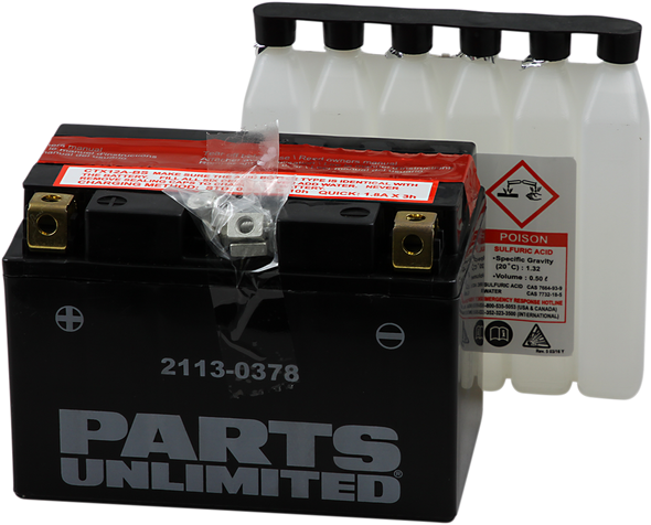 PARTS UNLIMITED AGM Battery - YTX12A-BS CTX12A-BS