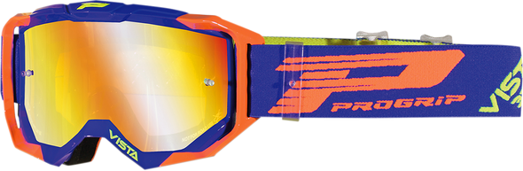 PRO GRIP 3303 Vista Goggles - Blue/Fluorescent Orange - Mirror PZ3303BAFL