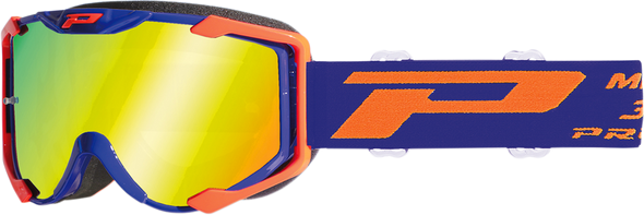 PRO GRIP 3404 Menace Goggles - Fluorescent Orange/Blue - Mirror PZ3404AFFL