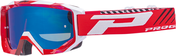 PRO GRIP 3200 Goggles - Fluorescent Red - Mirror PZ3200RBFL