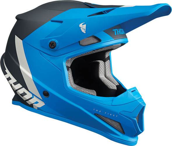 THOR Sector Helmet - Chev - Blue/Light Gray - Medium 0110-7330