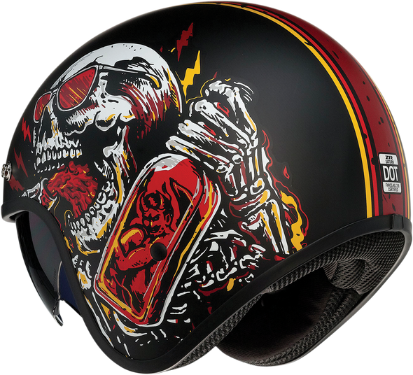 Z1R Saturn Helmet - Devil Made Me - Black/Red - XL 0104-2820