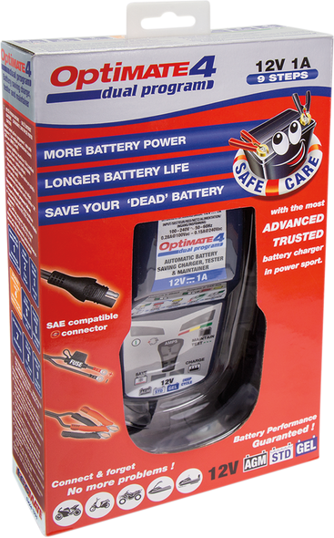 TECMATE Optimate 4 Dual Program Battery Charger TM341