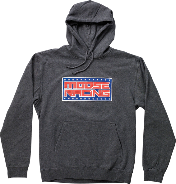 MOOSE RACING Americana Hoodie - Gray - Large 3050-5876