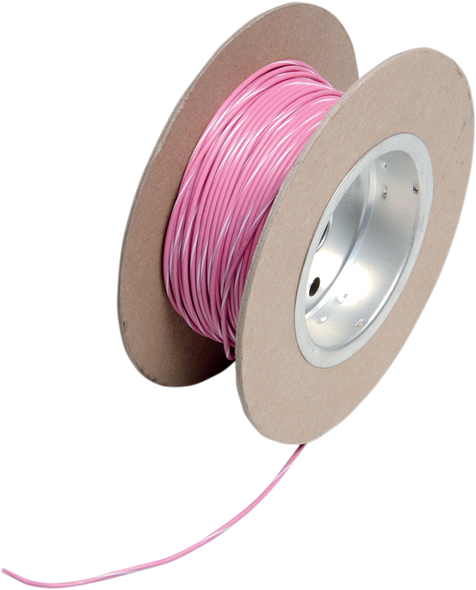 NAMZ 100' Wire Spool - 18 Gauge - Pink/White NWR-109-100