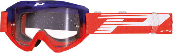 PRO GRIP 3450 Riot Goggles - Blue/Red - Light Sensitive PZ3450BLRO