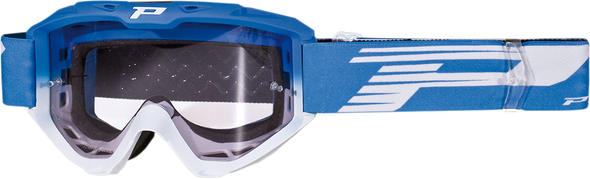 PRO GRIP 3450 Riot Goggles - Light Blue/White - Light Sensitive PZ3450AZBI