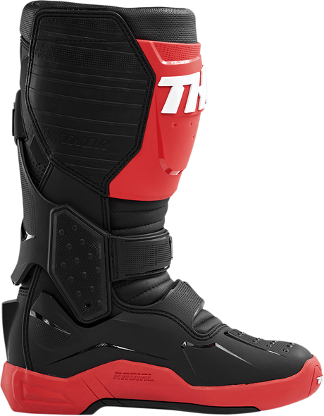 THOR Radial Boots - Red/Black - Size 7 3410-2244