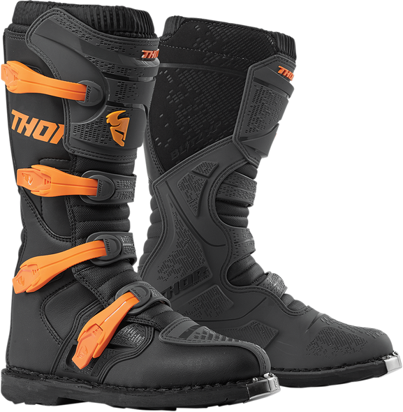 THOR Blitz XP Boots - Charcoal/Orange - Size 14 3410-2207
