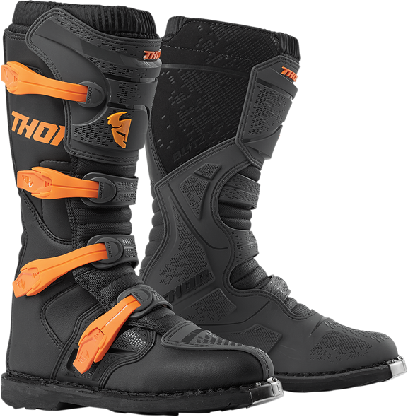 THOR Blitz XP Boots - Charcoal/Orange - Size 7 3410-2200