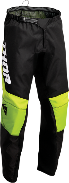 THOR Youth Sector Chev Pants - Black/Green - 22 2903-2051