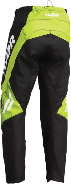 THOR Youth Sector Chev Pants - Black/Green - 20 2903-2050