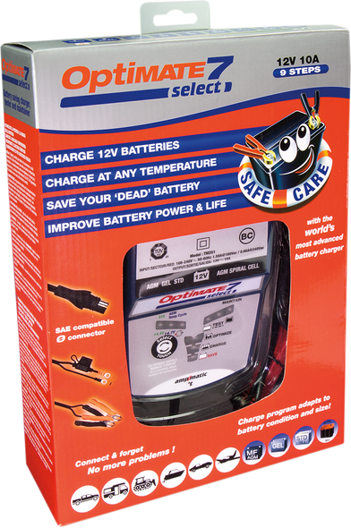 TECMATE Optimate 7 Select Battery Charger/Power Supply TM251V3