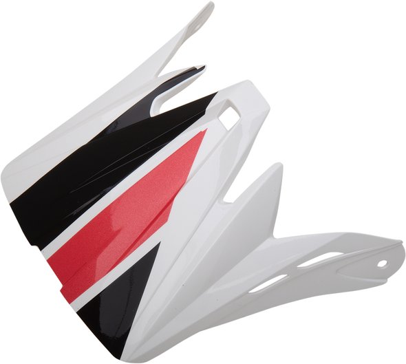 Z1R Rise Visor Kit - Child - Evac - Gloss White/Black/Red 0132-1407