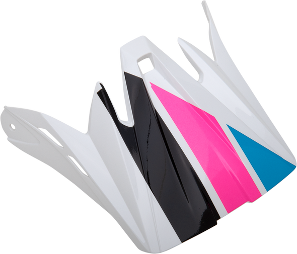 Z1R Rise Visor Kit - Child - Evac - Gloss White/Pink/Blue 0132-1404