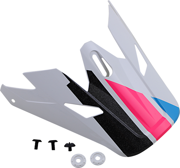 Z1R Rise Visor - Evac - Gloss White/Pink/Blue 0132-1393