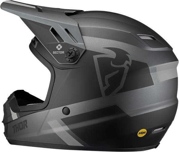 THOR Youth Sector Helmet - Split - MIPS® - Charcoal/Black - Small 0111-1469