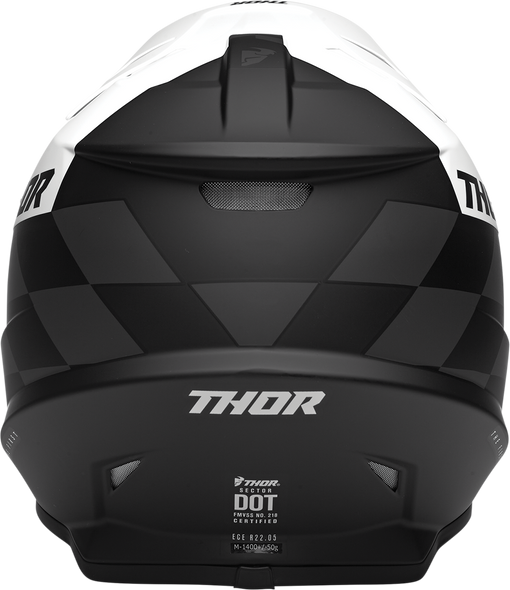 THOR Sector Helmet - Birdrock - Black/White - 3XL 0110-7358