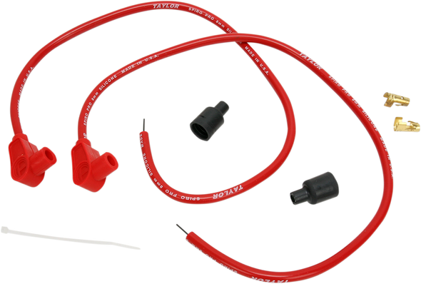 SUMAX Universal Spark Plug Wire Kit - 90 degree - Red 76281