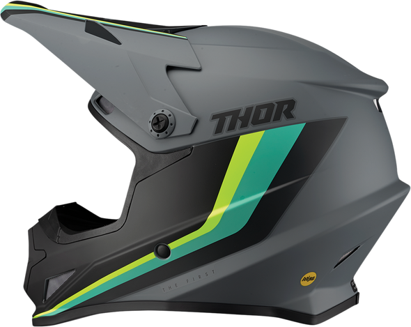 THOR Sector Helmet - Runner - MIPS® - Gray/Teal - Small 0110-7303