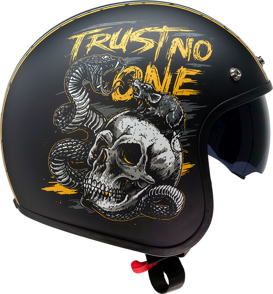 Z1R Saturn Helmet - Trust No One - Black/Yellow - Medium 0104-2854