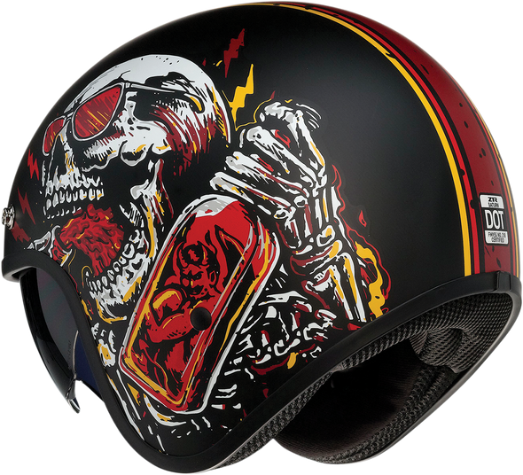 Z1R Saturn Helmet - Devil Made Me - Black/Red - XS 0104-2816