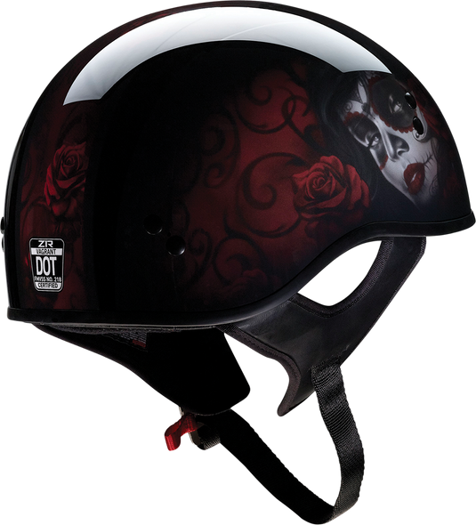 Z1R Vagrant Helmet - Red Catrina - Black/Red - XS 0103-1313