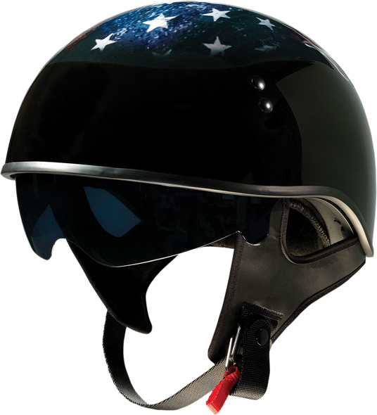 Z1R Vagrant Helmet - USA Skull - Black - XL 0103-1311