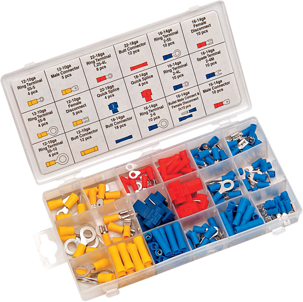 PERFORMANCE TOOL Wire Terminal Assortment 160-Piece W5213