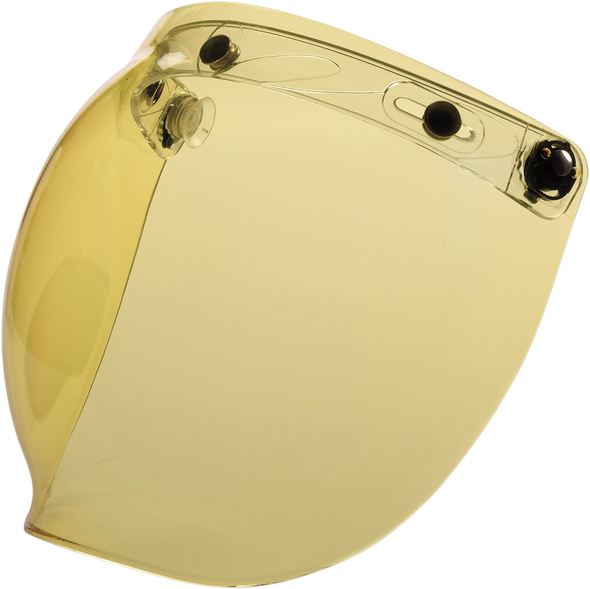 Z1R Flip-Up Bubble Shield - 3-Snap - Amber 0130-0751