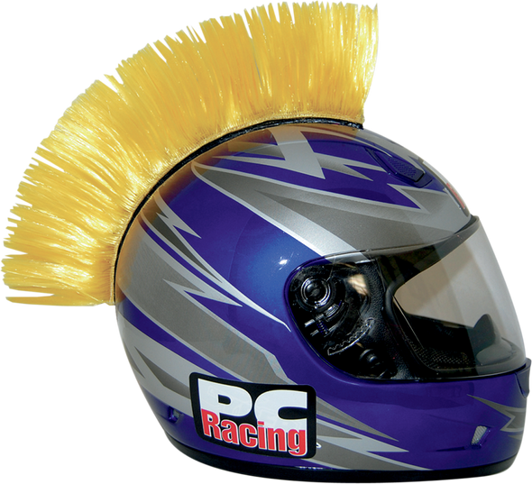 PC RACING Helmet Mohawk - Yellow PCHMYELLOW