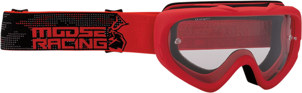 MOOSE RACING Youth Qualifier Goggles - Agroid - Red 2601-2661