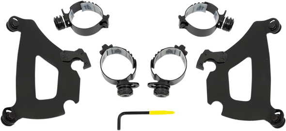 MEMPHIS SHADES Bullet Mounting Kit - Warrior - Black MEB1991