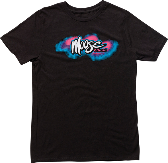 MOOSE RACING Youth Retro Moose T-Shirt - Black - Large 3032-3510