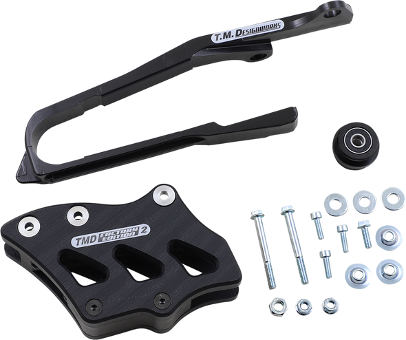 T.M. DESIGNWORKS Chain Guide/Slider - Suzuki - Black SCP-OR4-BK