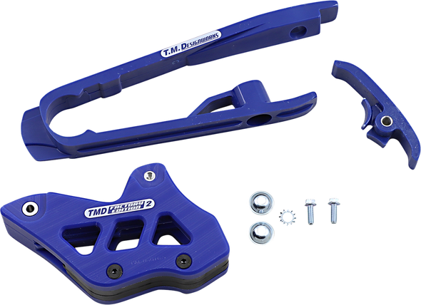 T.M. DESIGNWORKS Chain Guide/Slider - KTM - Blue DCK-KT4-BUS