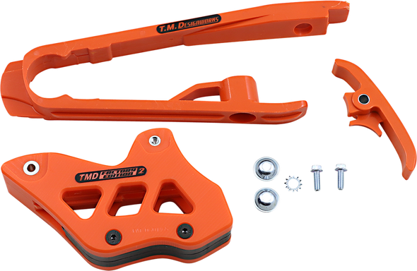 T.M. DESIGNWORKS Chain Guide/Slider - KTM - Orange DCK-KT4-OR