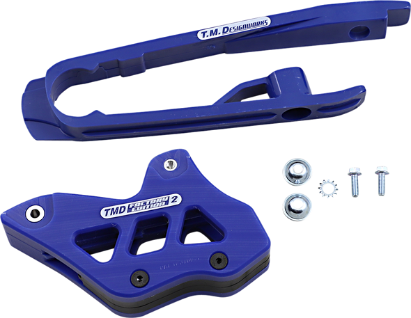 T.M. DESIGNWORKS Chain Guide/Slider - KTM - Blue DCK-KT3-BUS