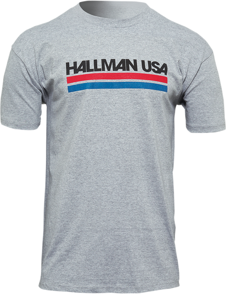 THOR Hallman USA T-Shirt - Heather Gray - Medium 3030-21228