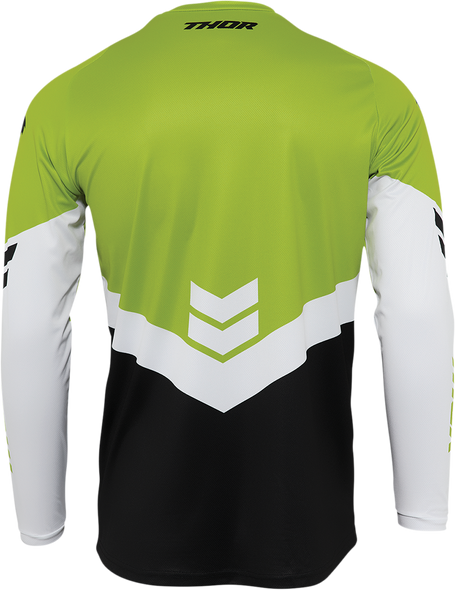 THOR Youth Sector Chevron Jersey - Black/Green - 2XS 2912-2051