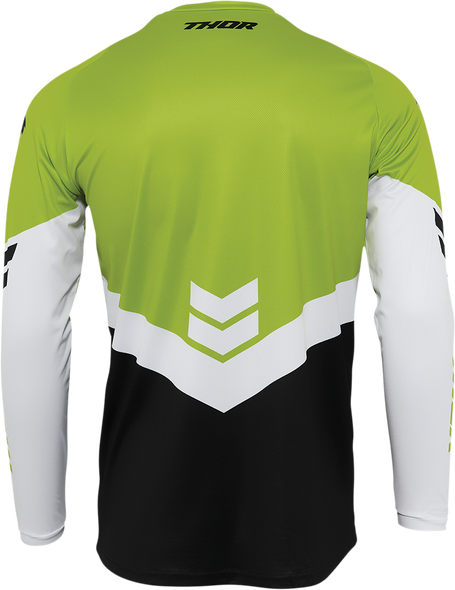 THOR Youth Sector Chevron Jersey - Black/Green - Small 2912-2053