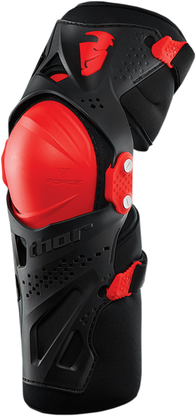 THOR Youth Force XP Knee Guards - Red 2704-0432