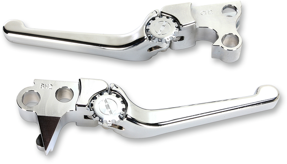 POWERSTANDS RACING Lever Set - Anthem - Harley Davidson - Chrome 12-00651-20