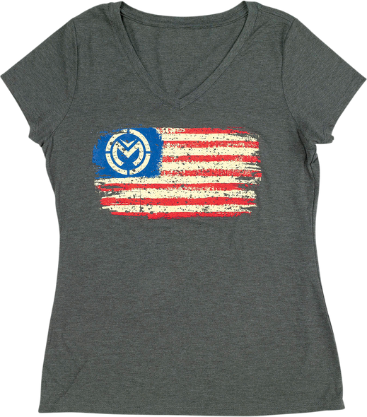 MOOSE RACING Women's Veneration T-Shirt - Gray - Large 3031-3916