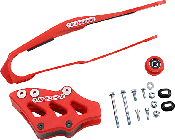 T.M. DESIGNWORKS Chain Guide/Slider - Honda - Red DCK-OR5-RD