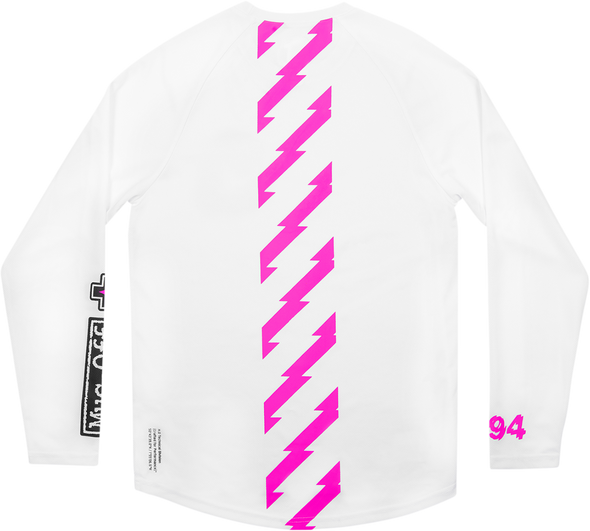 MUC-OFF USA Riders Long-Sleeve Jersey - White - Large 20489